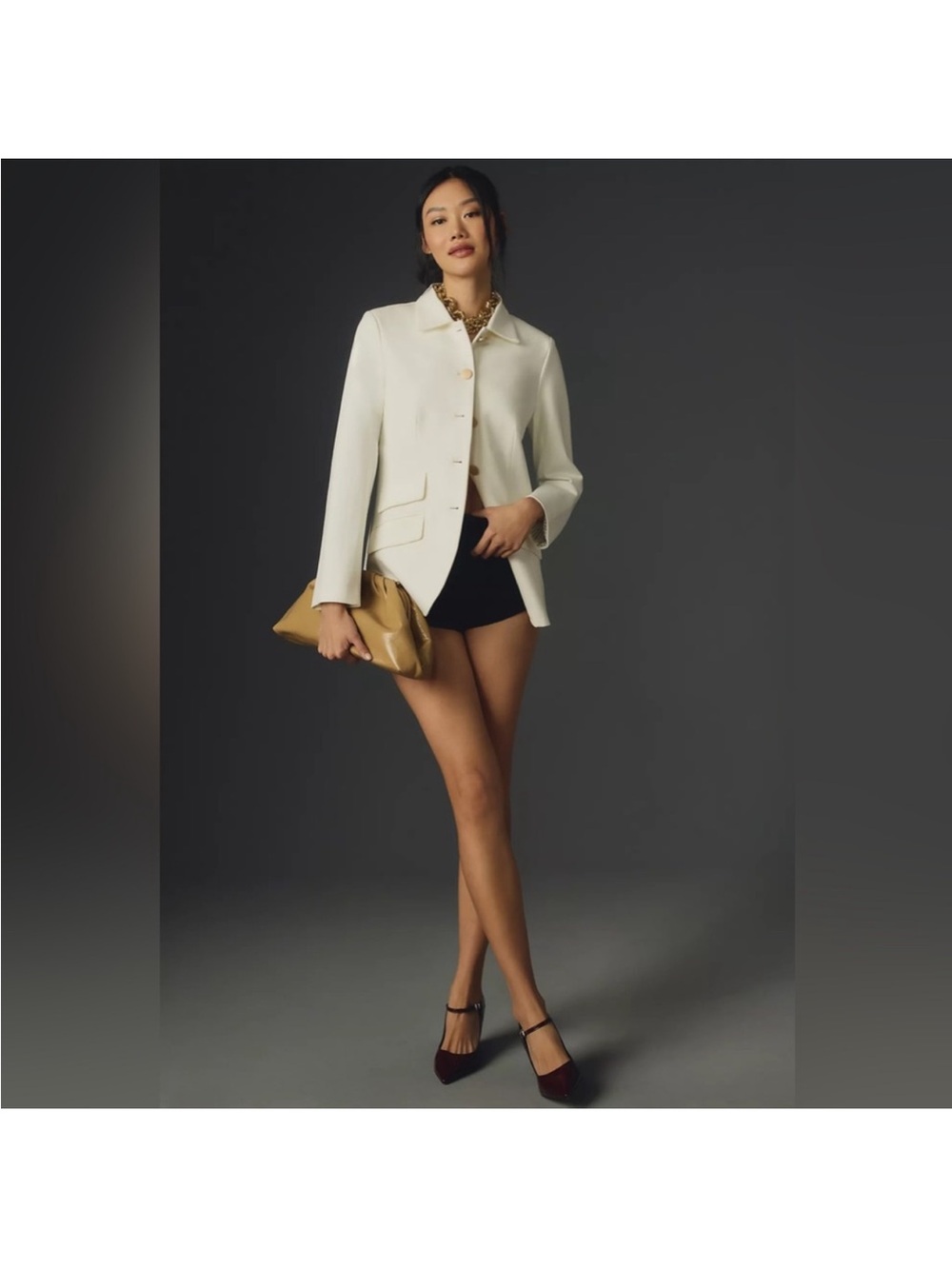 Anthropologie Dolan Left Coast Ponte Military Blazer Jacket - Picture 2 of 14